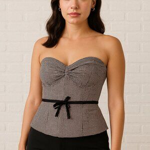 WHBM  Gingham Corset